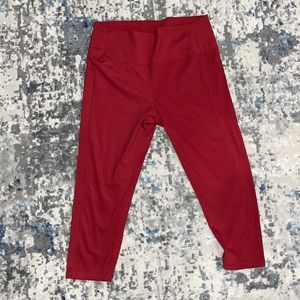 Zyia Red Light n Tight Pocket Capri Leggings